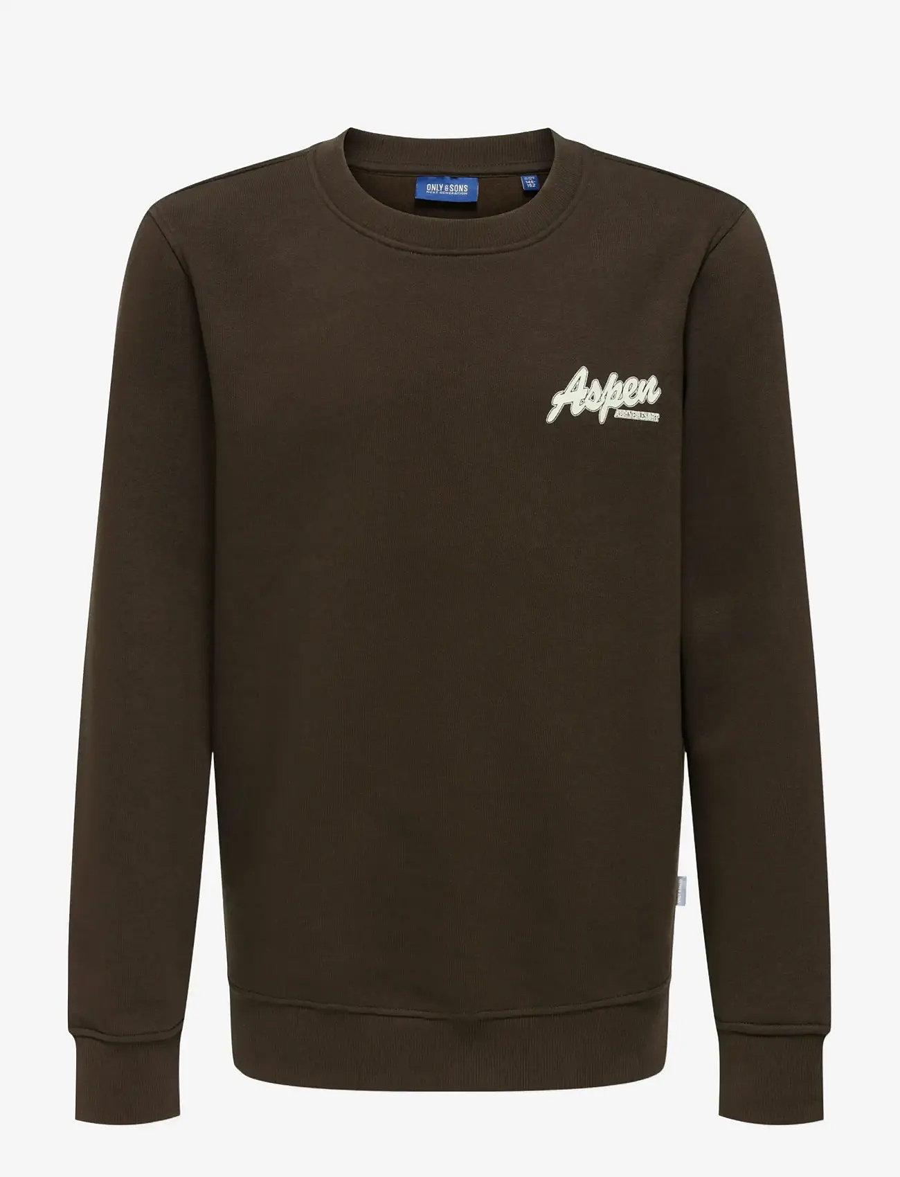 ONLY & SONS - OSJCONNOR SNOW LIFE LS REG CREW SWT - sweatshirts - coffee bean - 0