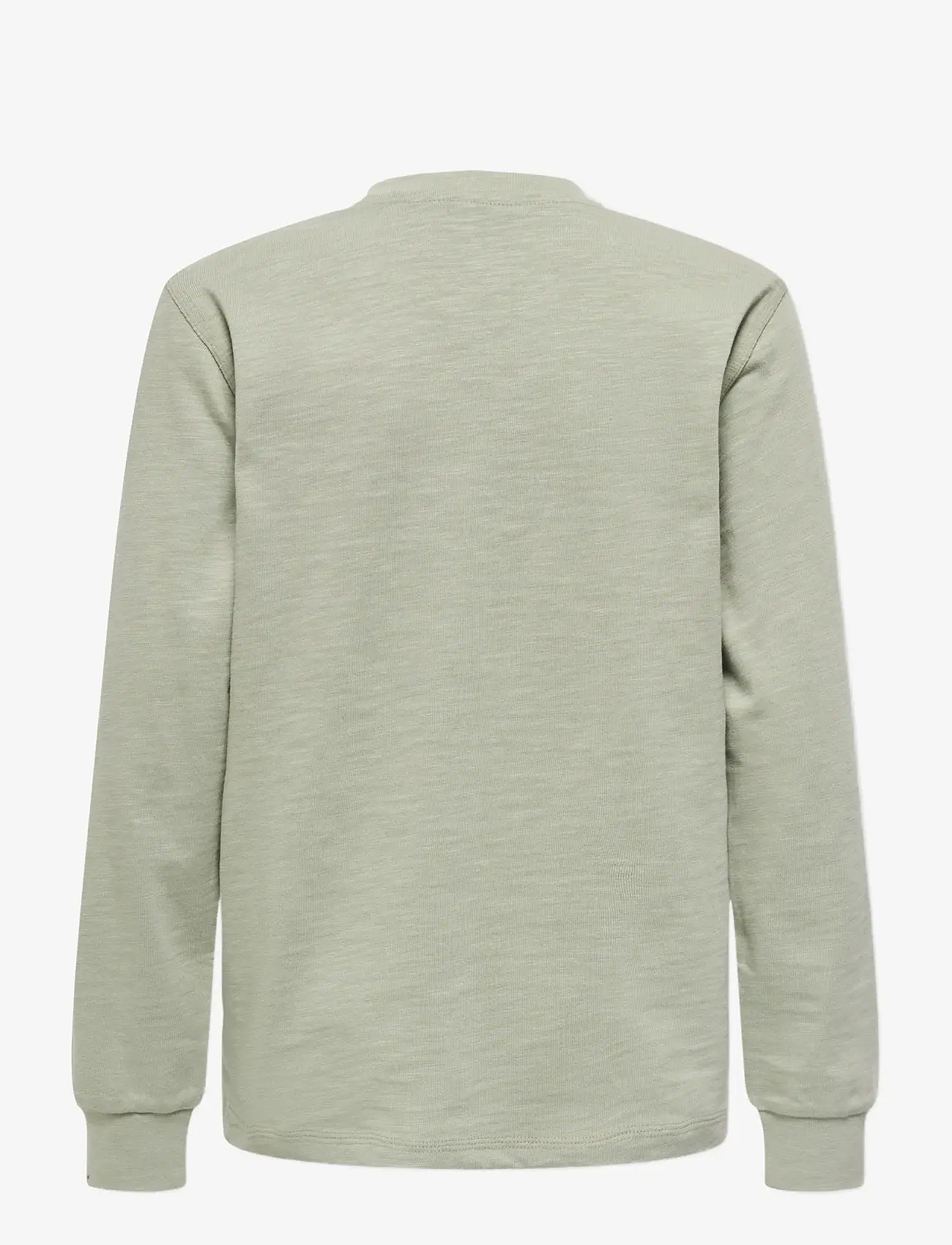 ONLY & SONS - OSJMACKEY REG LS LOGO TEE JRS - langærmede t-shirts - seagrass - 1