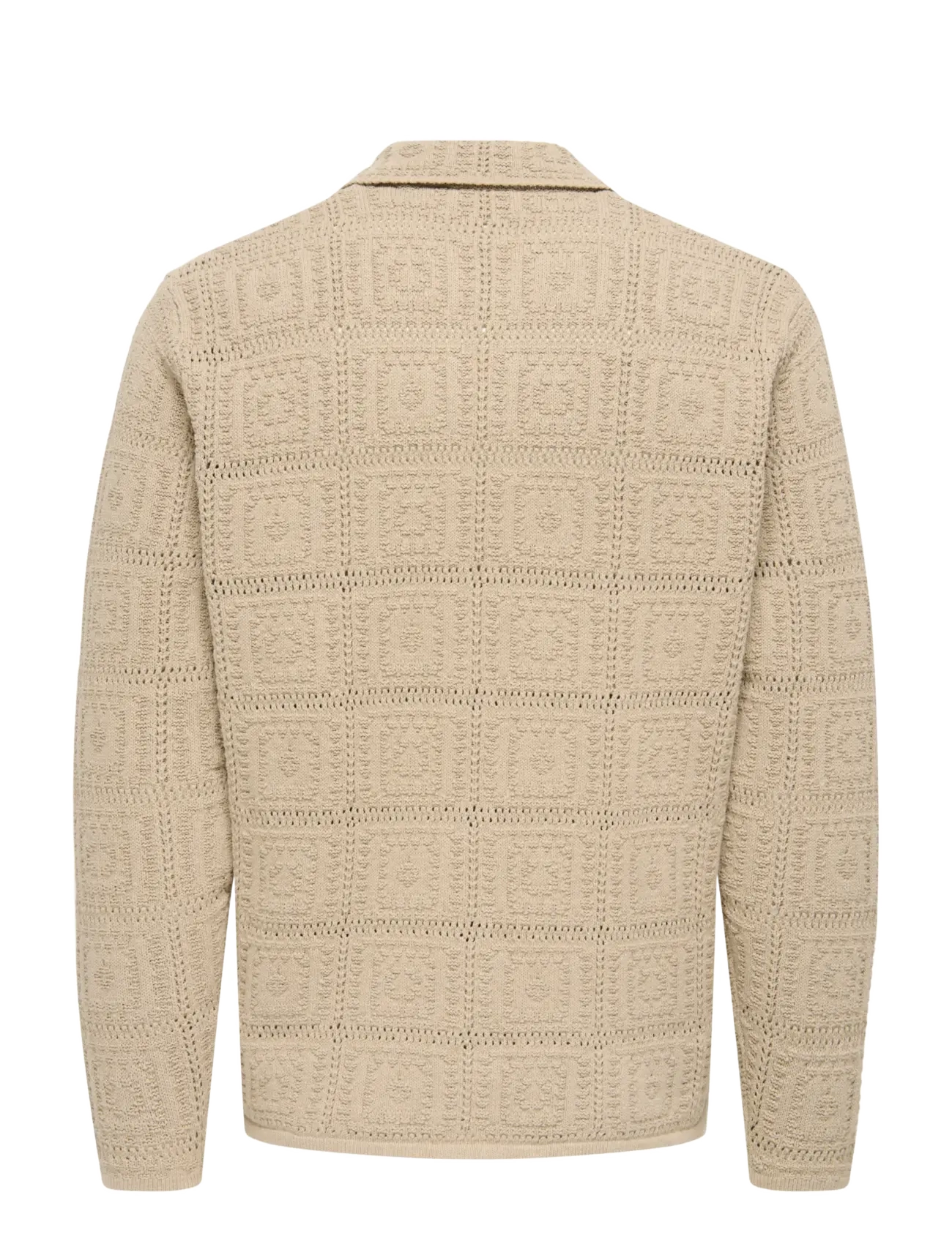 ONLY & SONS - ONSBART LIFE RLX 5 LS SHIRT KNIT - koftor - silver lining - 2