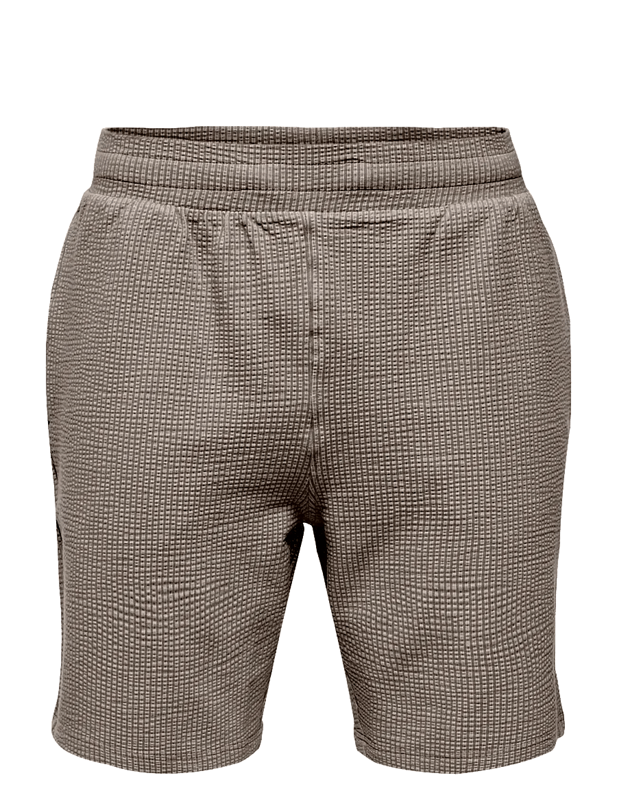 ONLY & SONS - ONSKIAN LIFE REG SEERS. STRP SHORTS VD - freizeitshorts - coffee bean - 0