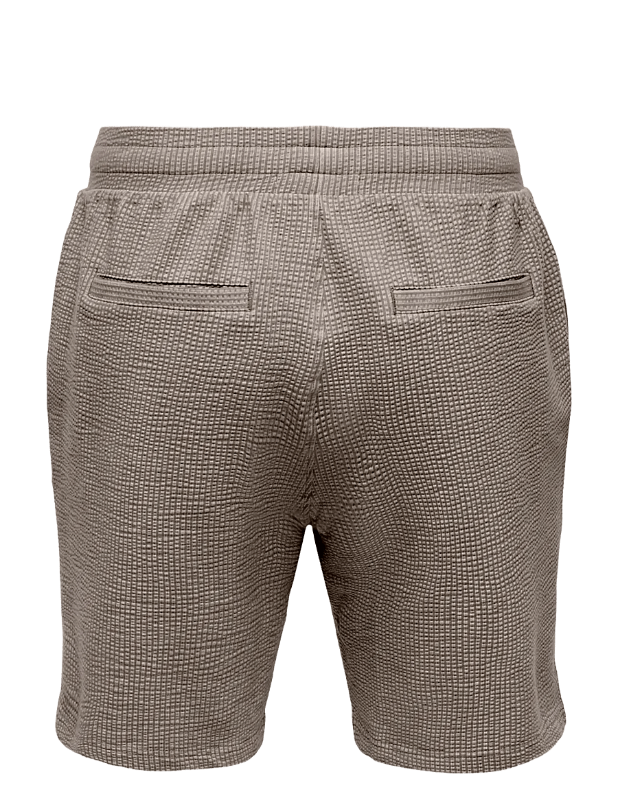 ONLY & SONS - ONSKIAN LIFE REG SEERS. STRP SHORTS VD - freizeitshorts - coffee bean - 1