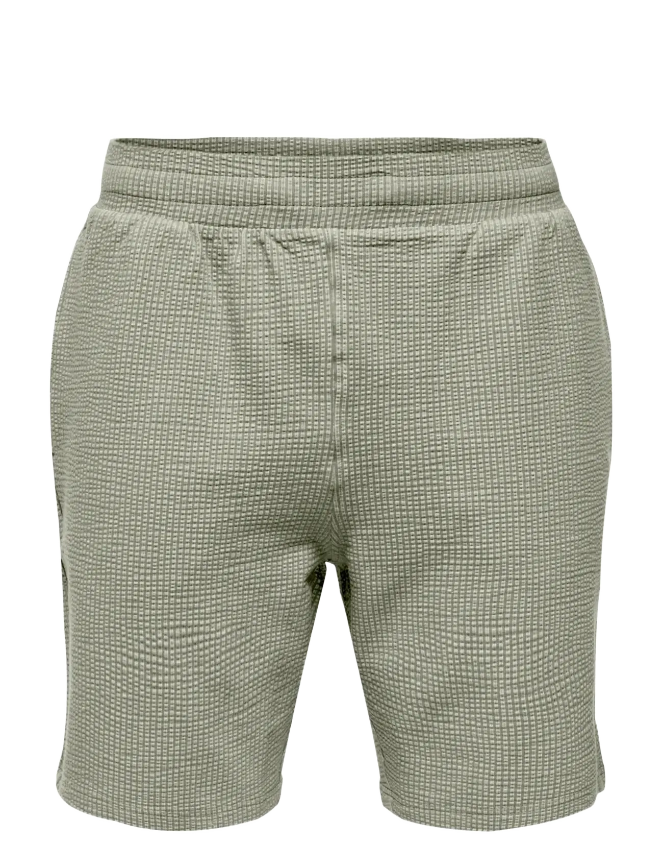 ONLY & SONS Onskian Life Reg Seers. Strp Shorts Vd Khaki - XS - Herren