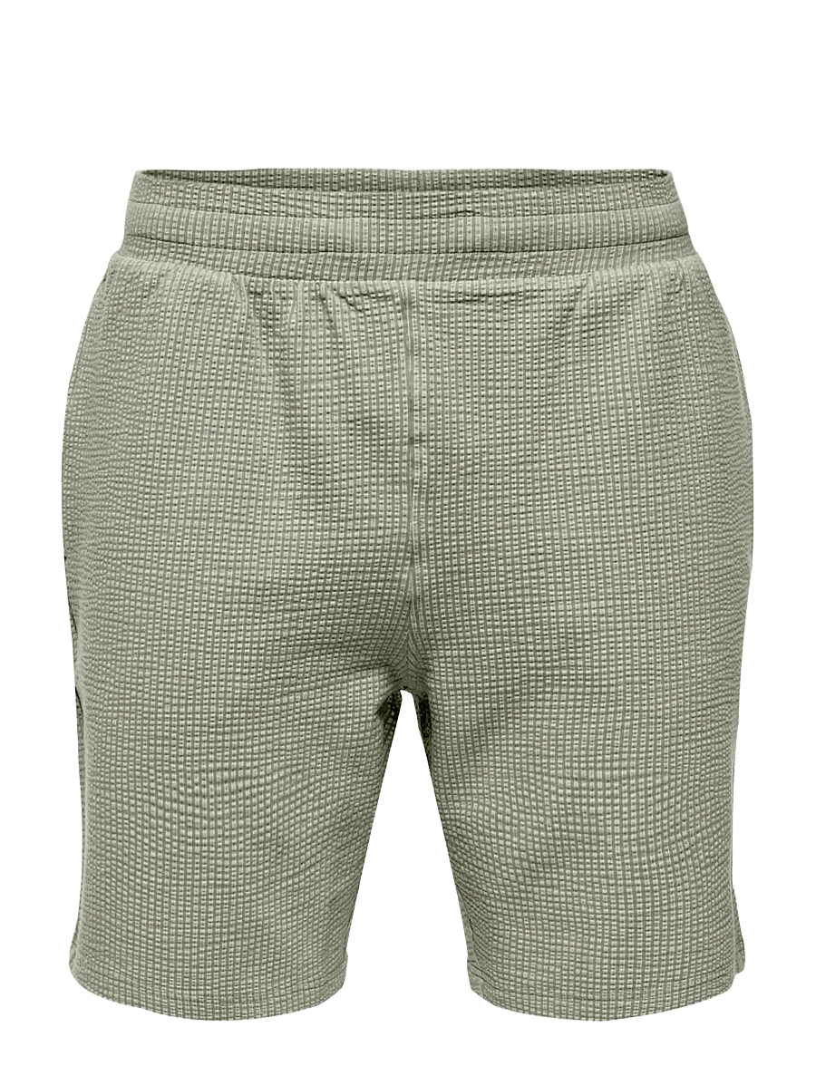 ONLY & SONS - ONSKIAN LIFE REG SEERS. STRP SHORTS VD - krótkie spodenki - olive night - 0