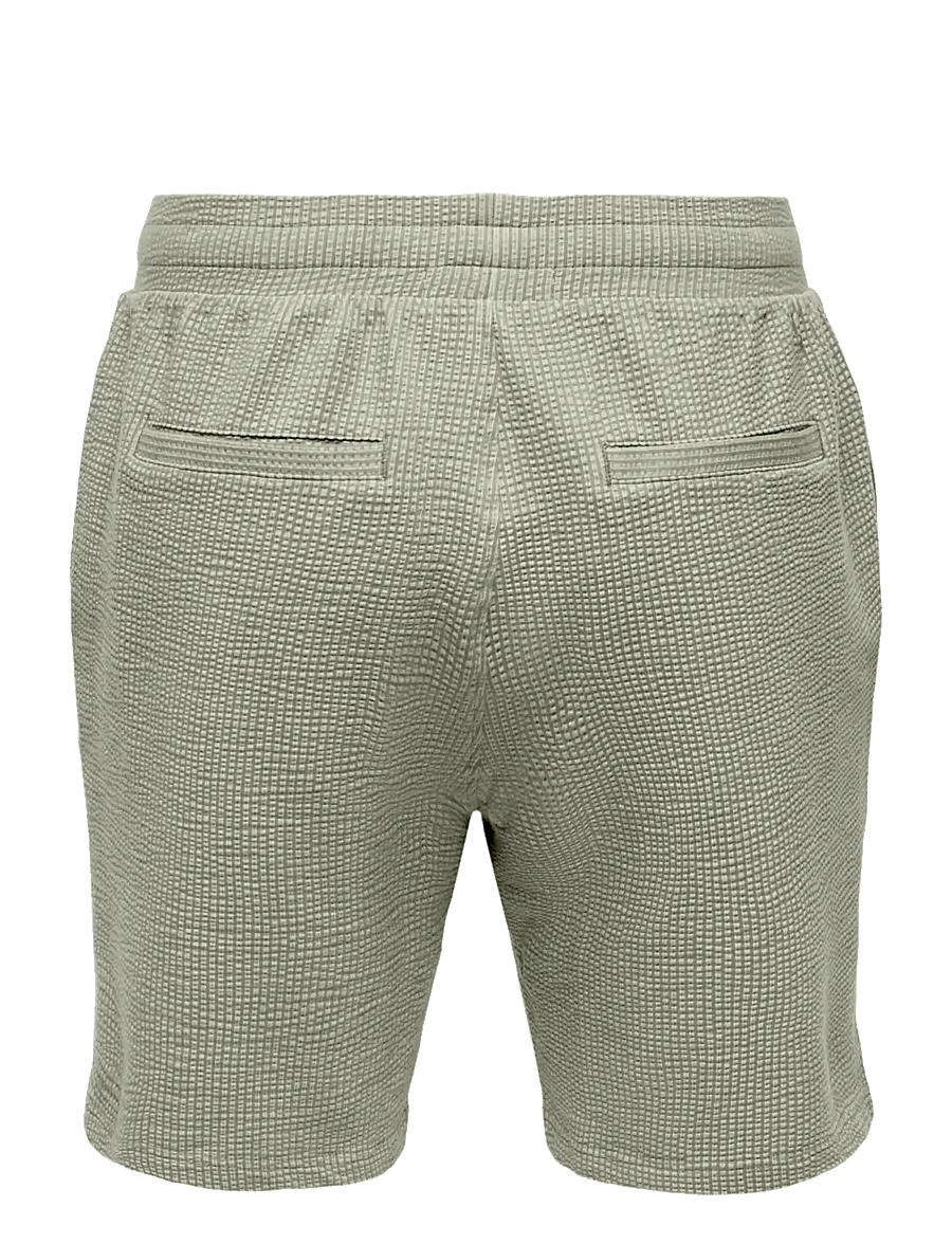 ONLY & SONS - ONSKIAN LIFE REG SEERS. STRP SHORTS VD - krótkie spodenki - olive night - 1