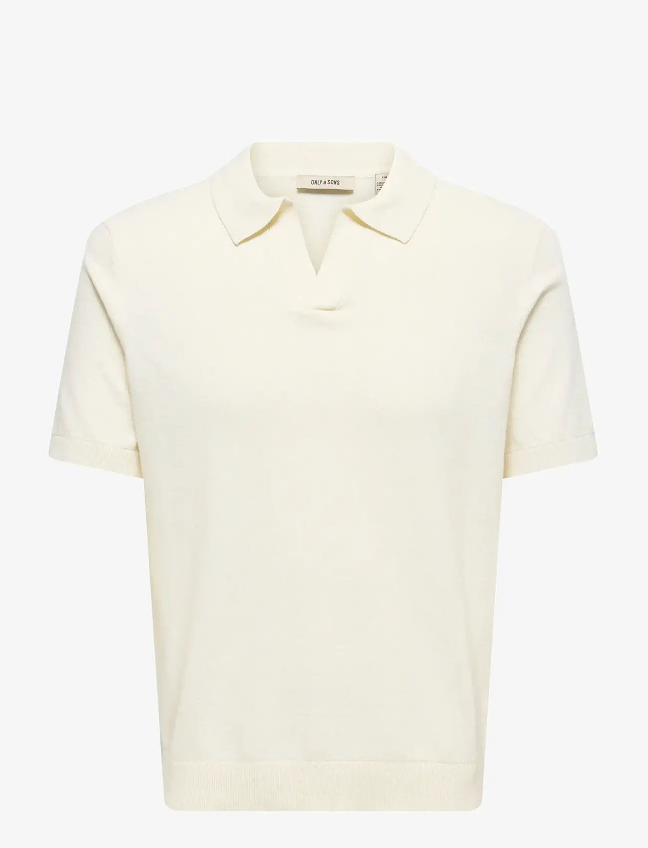ONLY & SONS - ONSTHY LIFE REG SS RESORT KNIT - kortærmede poloer - cloud dancer - 1