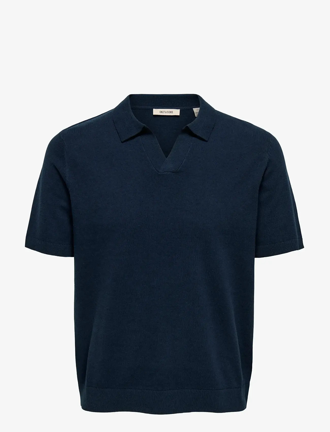 ONLY & SONS - ONSTHY LIFE REG SS RESORT KNIT - kurzärmelig - dark navy - 1