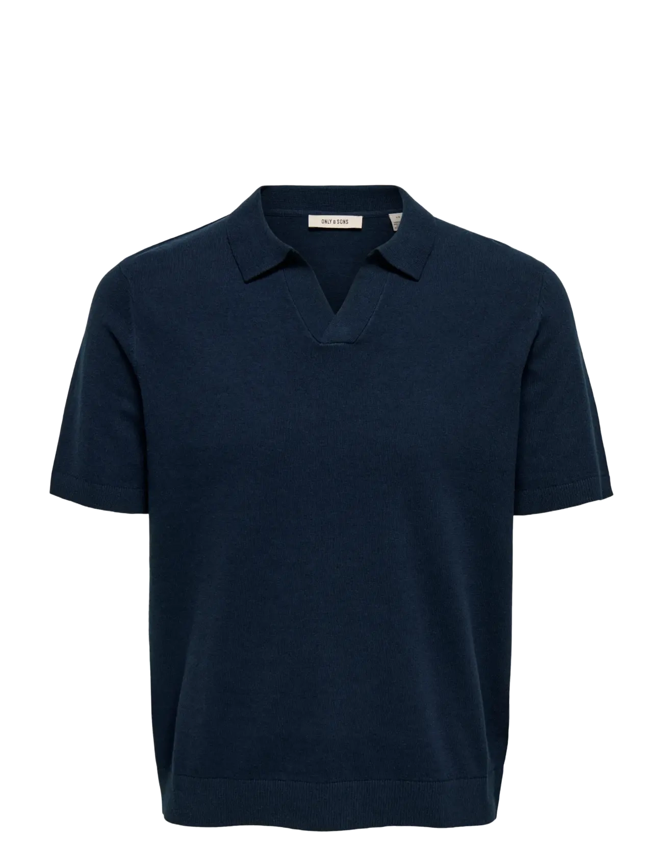 ONLY & SONS - ONSTHY LIFE REG SS RESORT KNIT - kortärmade pikéer - dark navy - 1