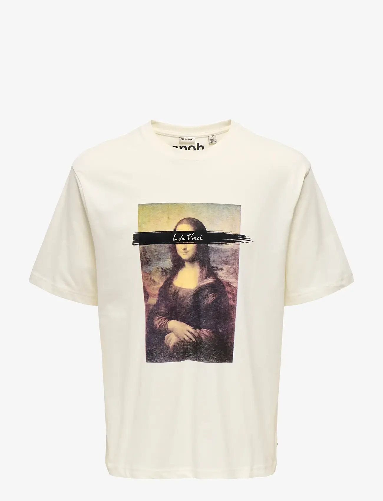 ONLY & SONS - ONSMONALISA RLX SS LIC TEE VD - kurzärmelig - whisper white - 1