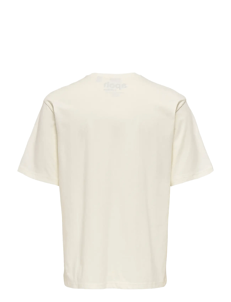 ONLY & SONS - ONSMONALISA RLX SS LIC TEE VD - kurzärmelig - whisper white - 2