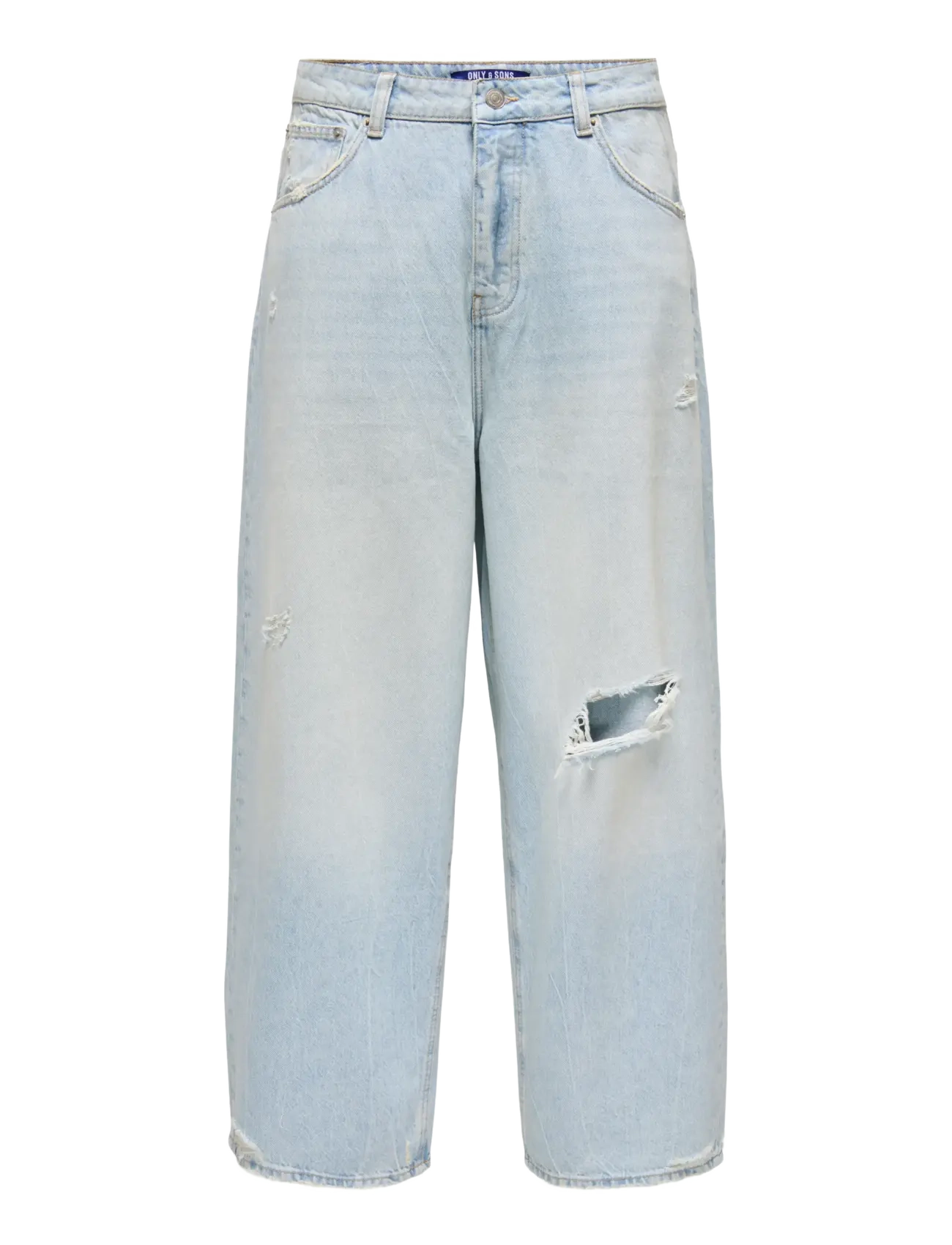 ONLY & SONS ONSFADE LOOSE LB DESTROY 6592 AZG DNM - ONLY & SONS - LIGHT BLUE DENIM / blue