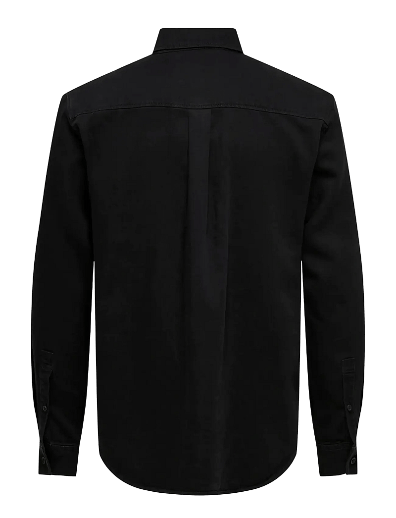 ONLY & SONS - ONSORSON REGULAR YFM DNM SHIRT NOOS - denimskjorter - black denim - 1