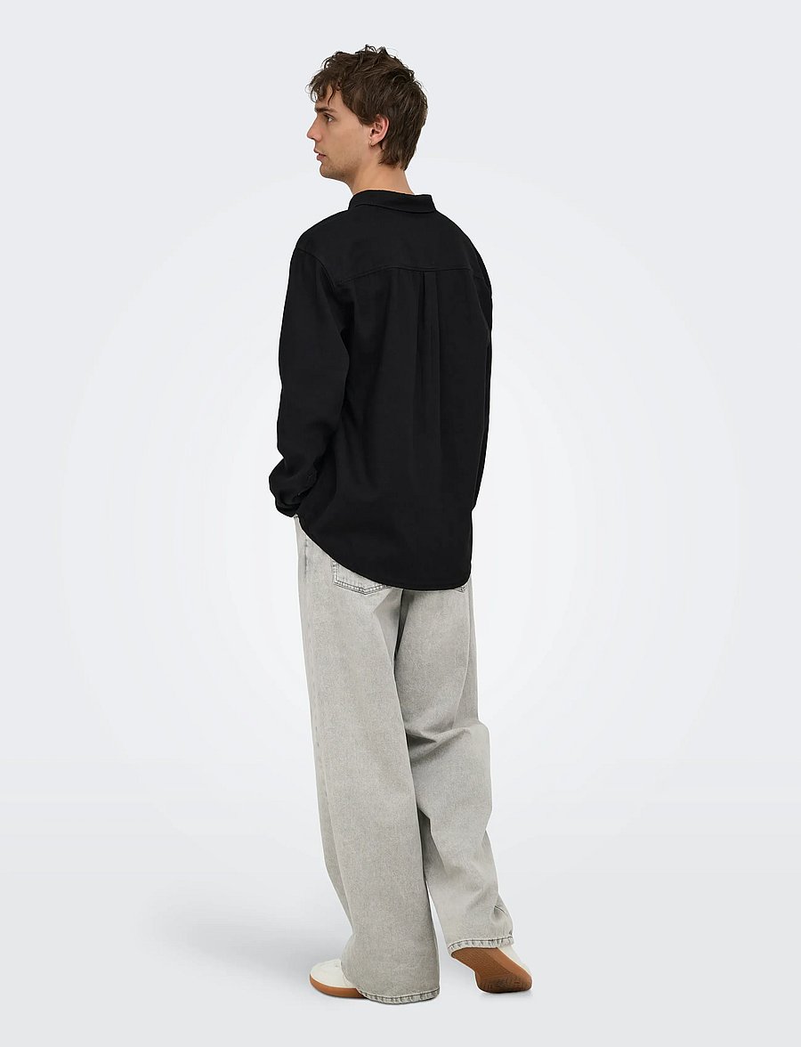 ONLY & SONS - ONSORSON REGULAR YFM DNM SHIRT NOOS - jeanshemden - black denim - 3