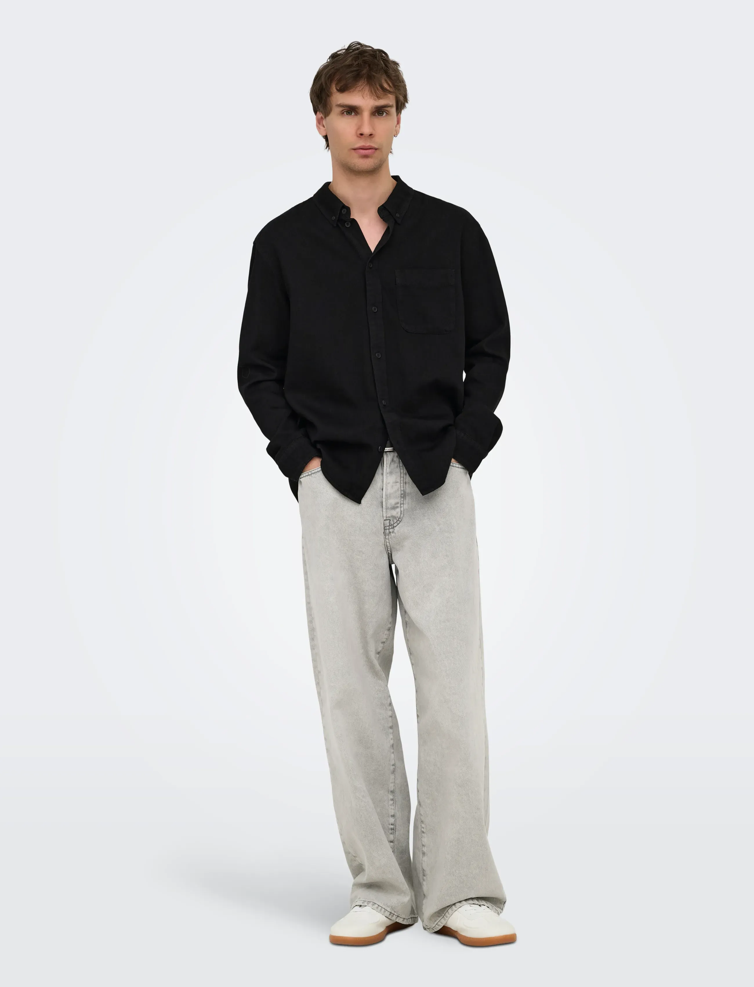 ONLY & SONS - ONSORSON REGULAR YFM DNM SHIRT NOOS - jeanshemden - black denim - 4
