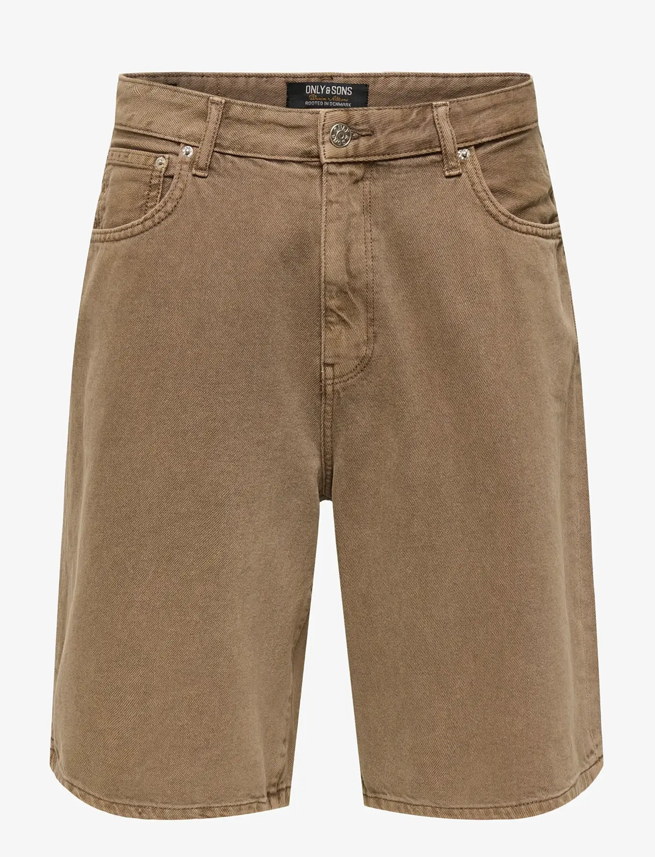 ONLY & SONS - ONSCARL BALL. BROWN 6602 TAI DNM SHORTS - jorts - brown denim - 0