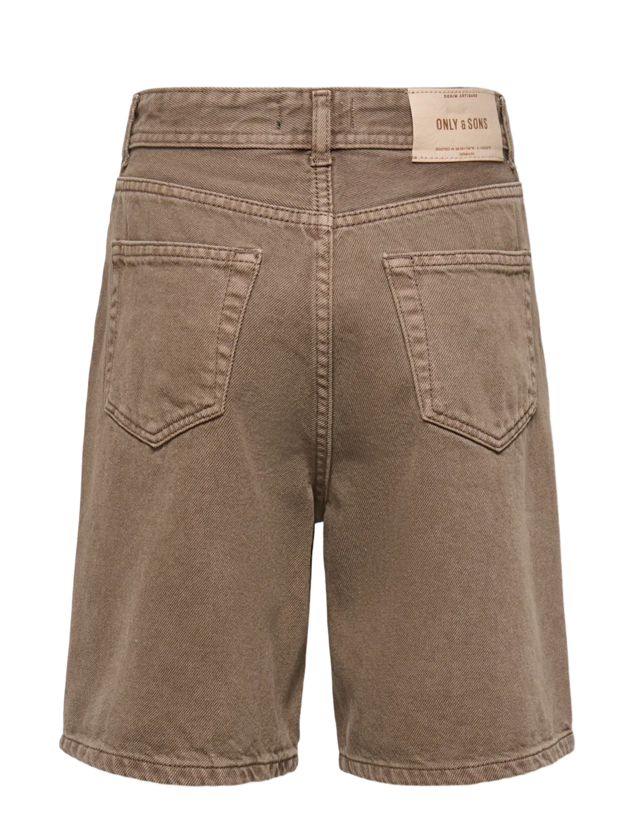 ONLY & SONS - OSJFADE LOOSE BROWN 6608 TAI DNM SHORTS - brown denim - 2
