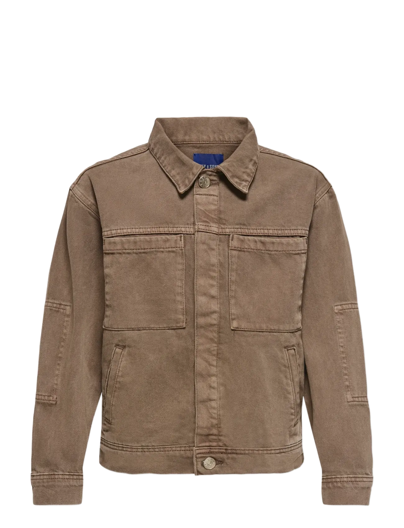 ONLY & SONS OSJENTIRE BROWN 6609 TAI DNM JACKET - New Arrivals - BROWN DENIM / brown