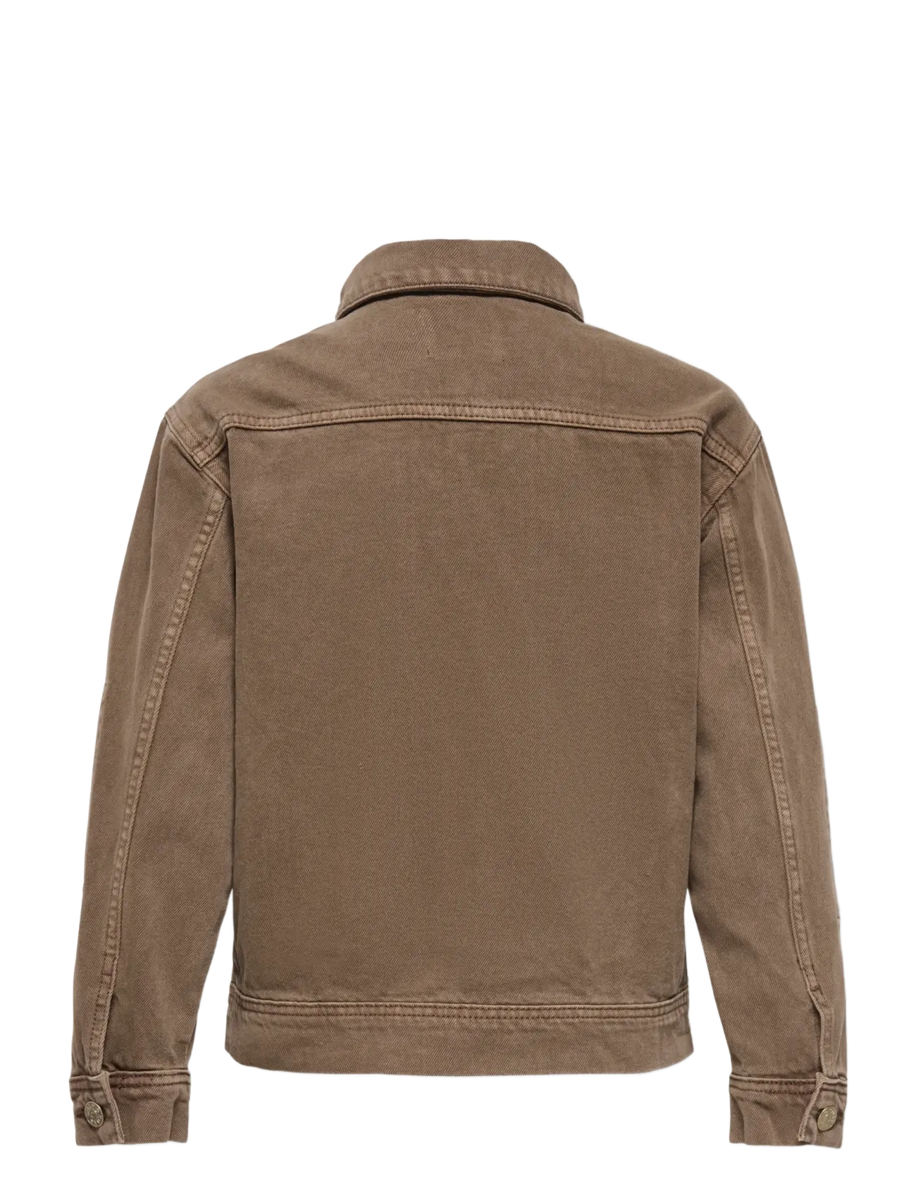 ONLY & SONS - OSJENTIRE BROWN 6609 TAI DNM JACKET - denimjakker - brown denim - 2