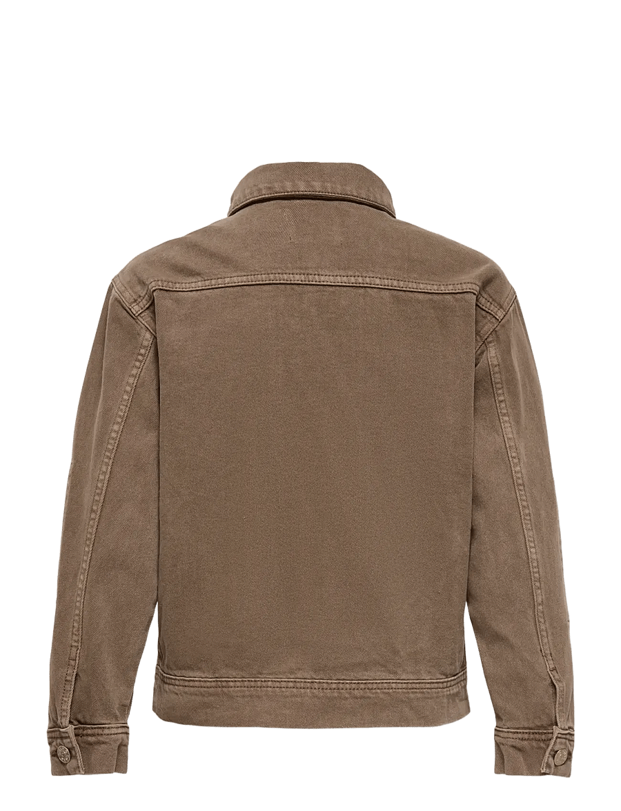 ONLY & SONS - OSJENTIRE BROWN 6609 TAI DNM JACKET - denimjakker - brown denim - 2