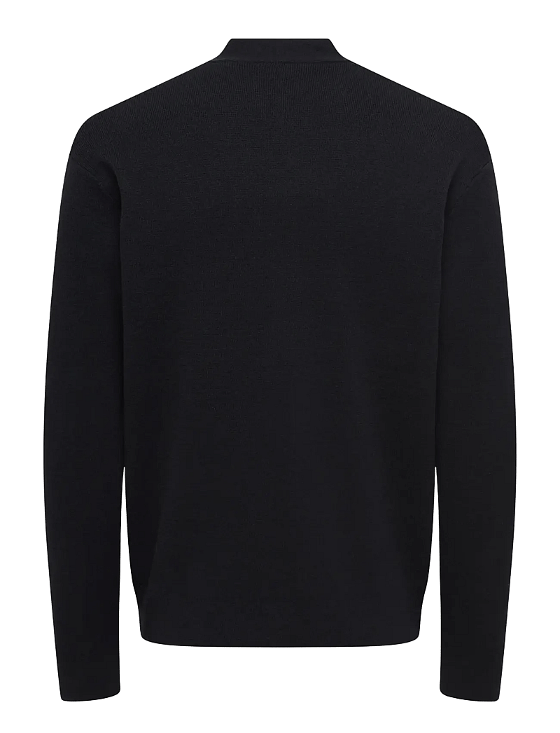 ONLY & SONS - ONSTING LIFE REG LS CARDIGAN KNIT NOOS - cardigans - black - 1