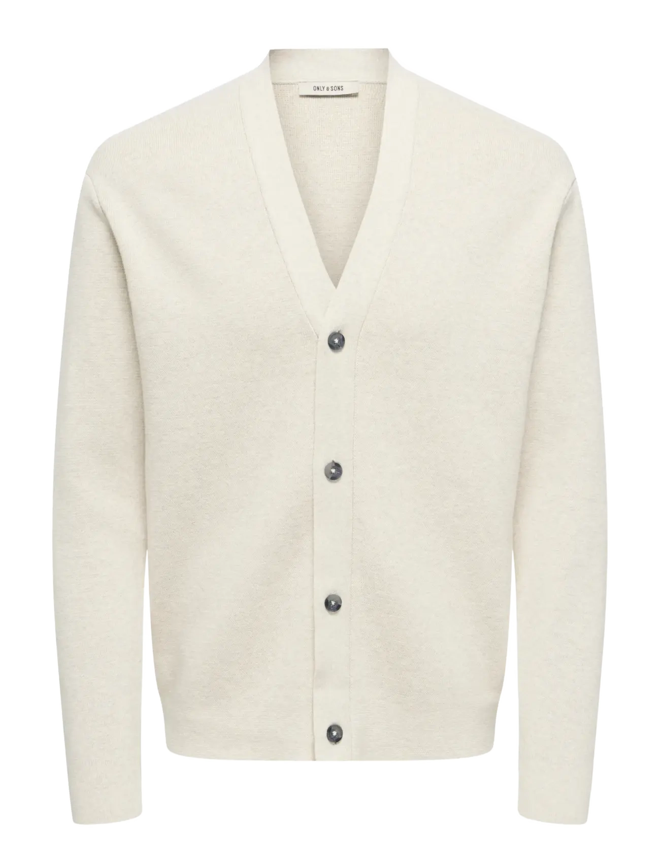 ONLY & SONS ONSTING LIFE REG LS CARDIGAN KNIT NOOS - Strik - GARDENIA / white