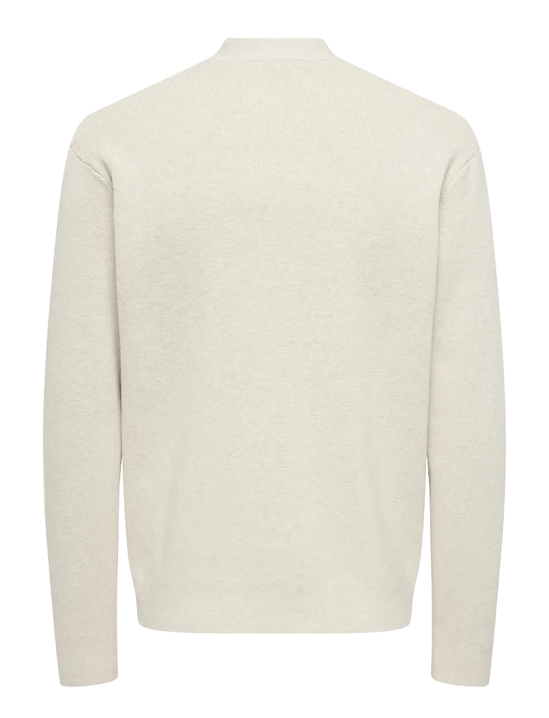 ONLY & SONS - ONSTING LIFE REG LS CARDIGAN KNIT NOOS - cardigans - gardenia - 2