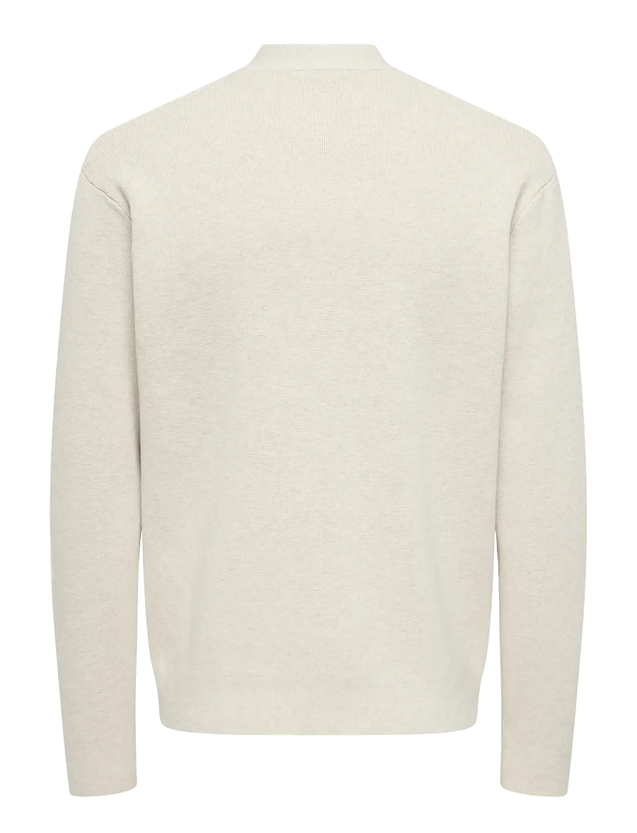 ONLY & SONS - ONSTING LIFE REG LS CARDIGAN KNIT NOOS - cardigans - gardenia - 2