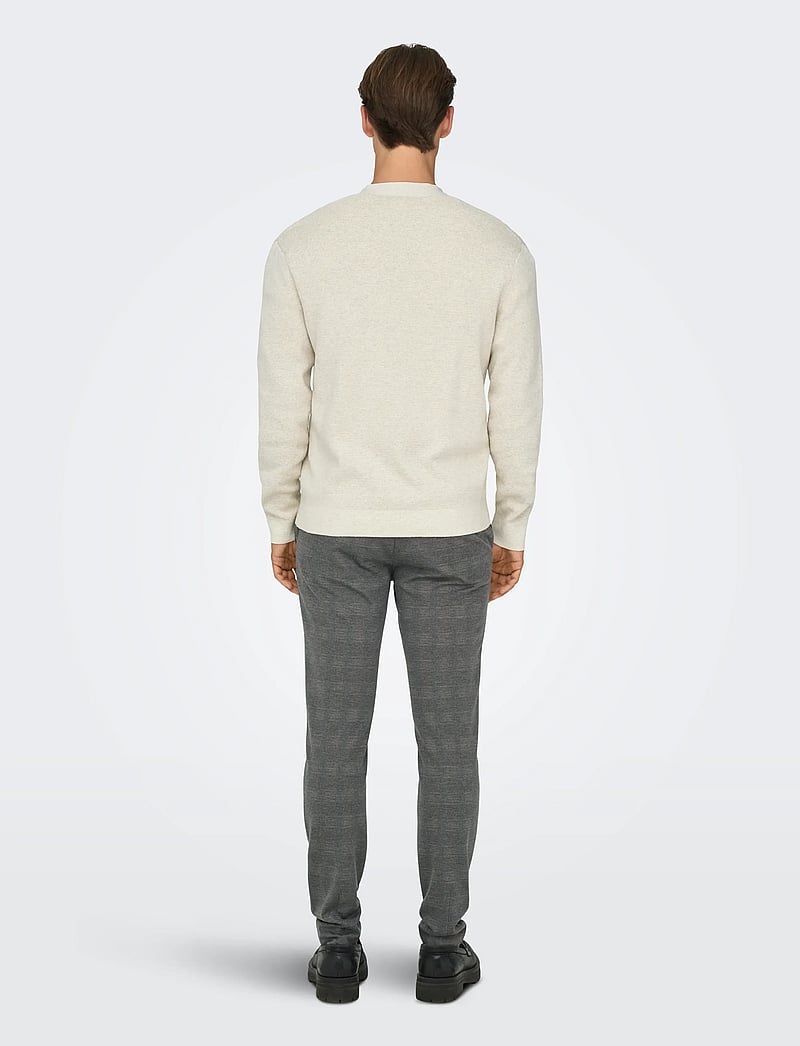 ONLY & SONS - ONSTING LIFE REG LS CARDIGAN KNIT NOOS - cardigans - gardenia - 3