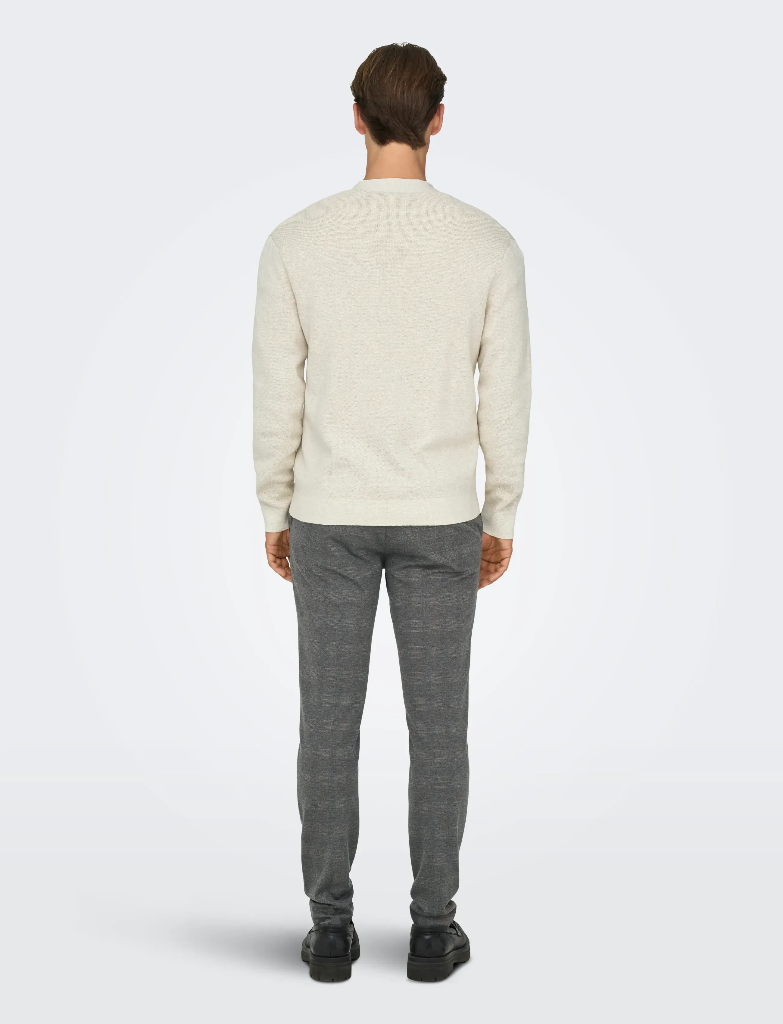 ONLY & SONS - ONSTING LIFE REG LS CARDIGAN KNIT NOOS - cardigans - gardenia - 3