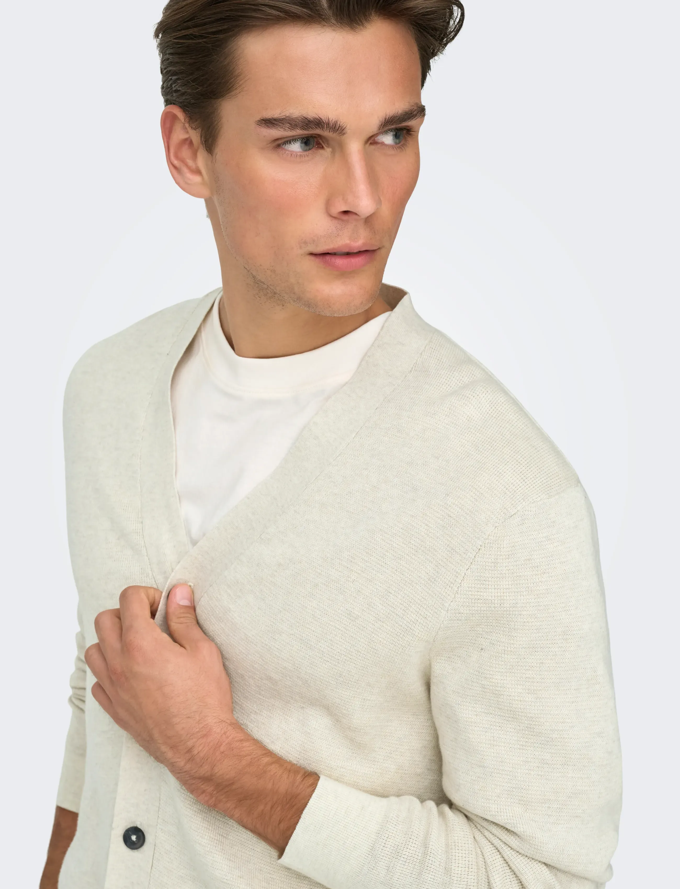 ONLY & SONS Onsting Life Reg Ls Cardigan Knit Noos herr – bild 5