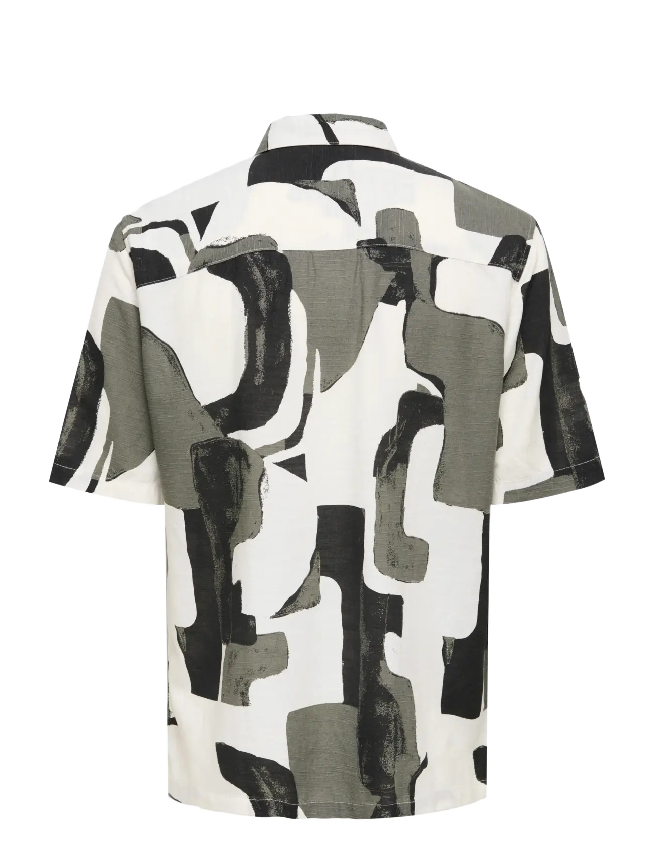 ONLY & SONS - ONSHARVI LIFE SS AOP SHIRT NOOS - chemises à motifs - jet black - 2