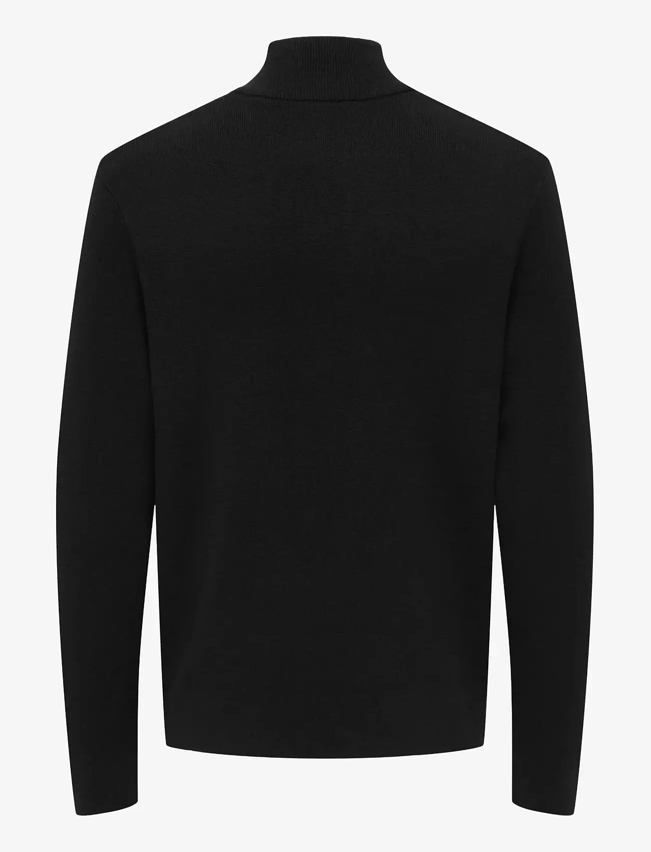 ONLY & SONS - ONSTING LIFE REG HALF ZIP KNIT NOOS - swetry zapinane do połowy - black - 1