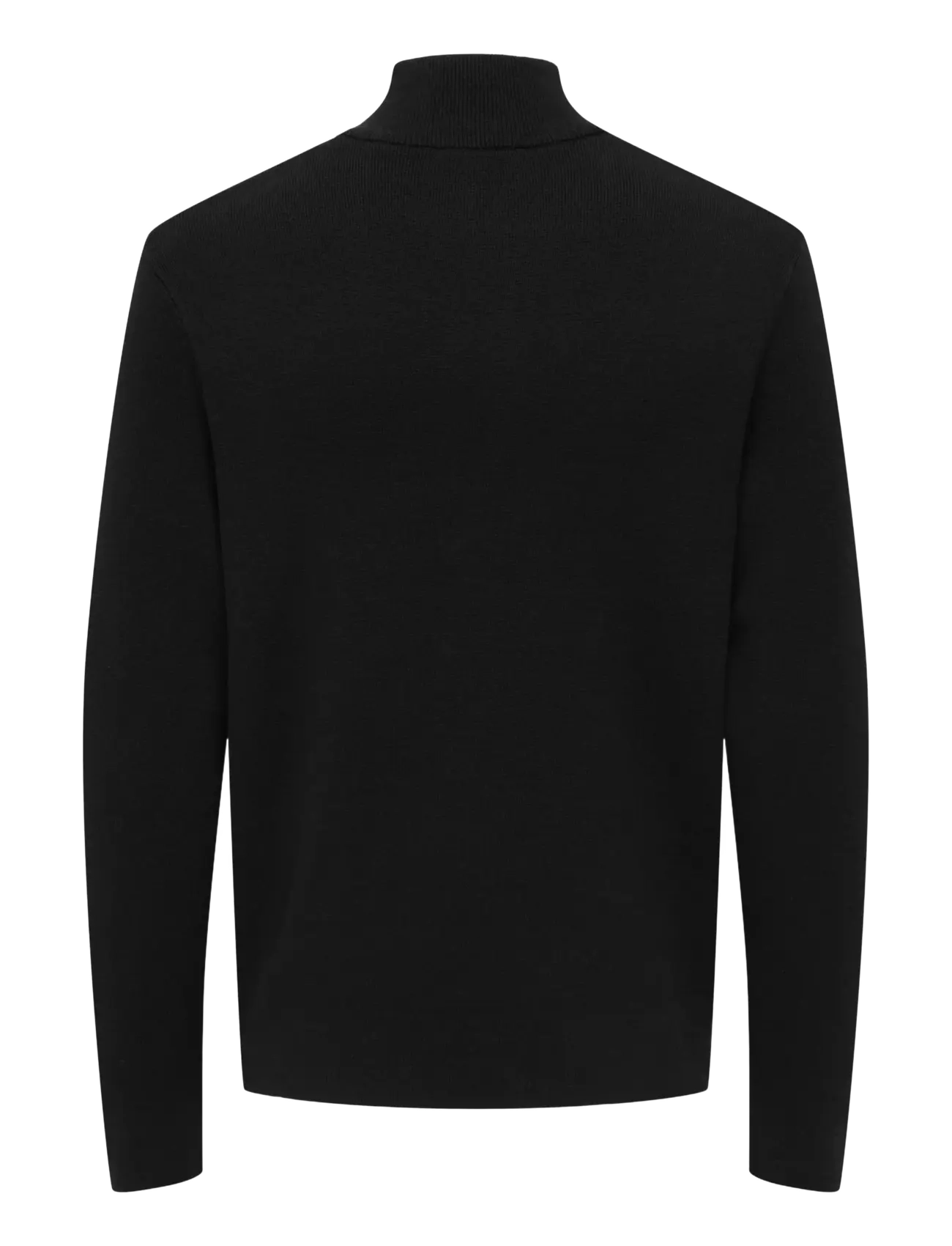 ONLY & SONS - ONSTING LIFE REG HALF ZIP KNIT NOOS - half zip jumpers - black - 1
