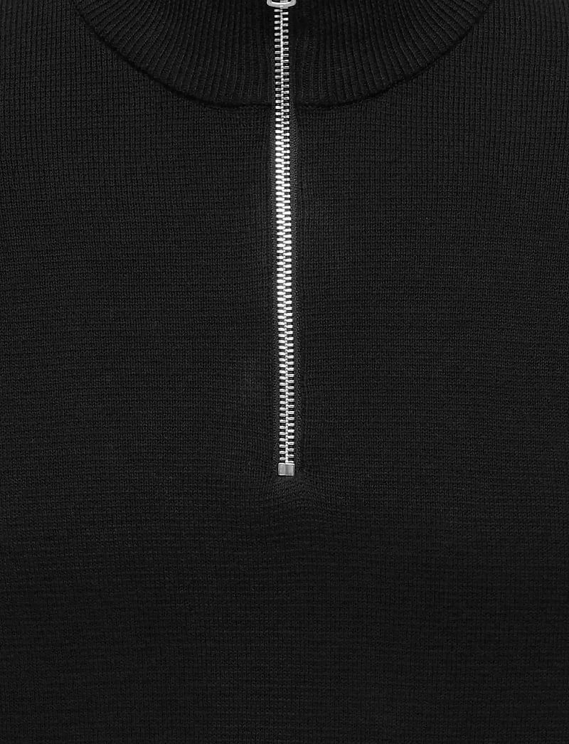 ONLY & SONS - ONSTING LIFE REG HALF ZIP KNIT NOOS - swetry zapinane do połowy - black - 2
