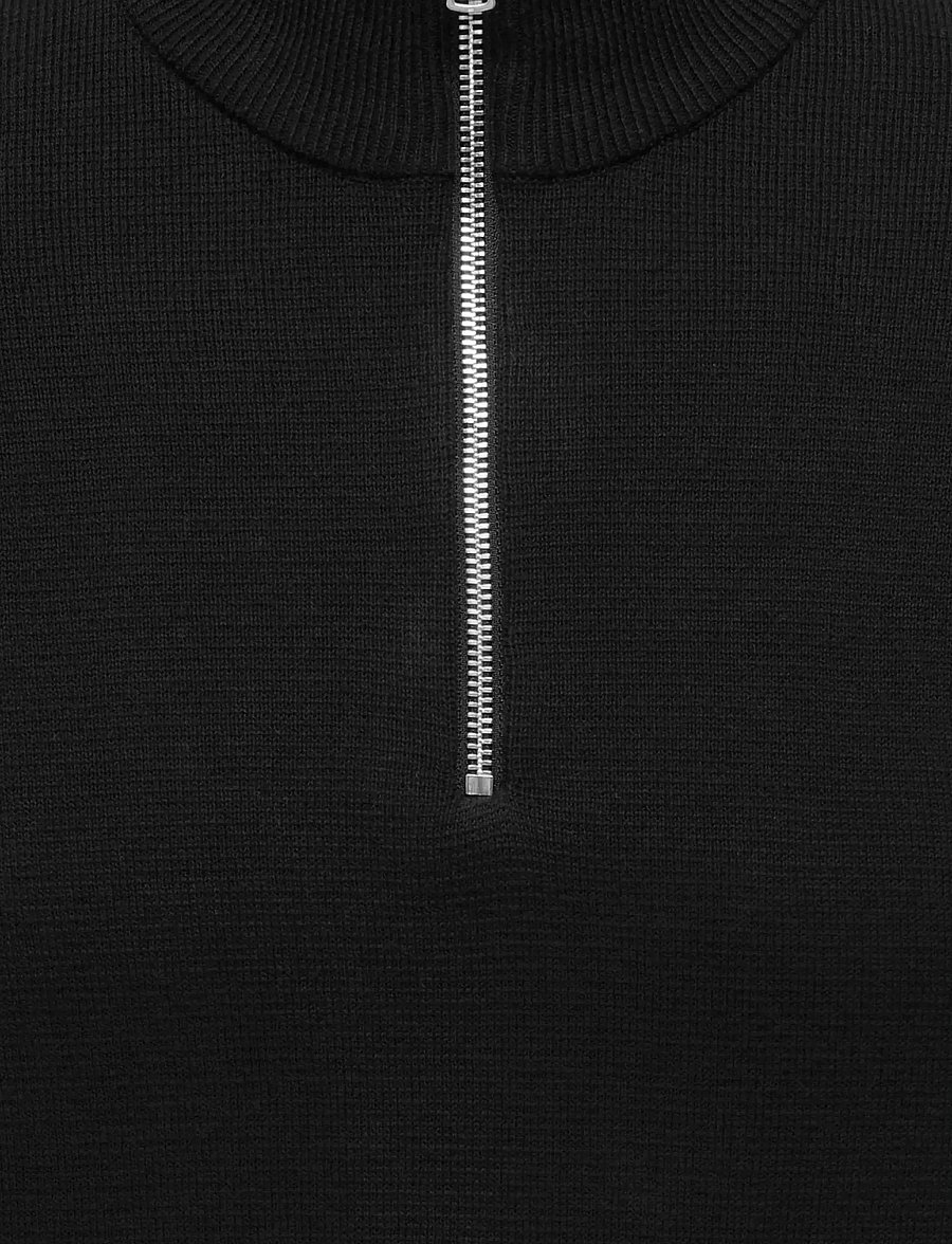 ONLY & SONS - ONSTING LIFE REG HALF ZIP KNIT NOOS - half zip-tröjor - black - 2