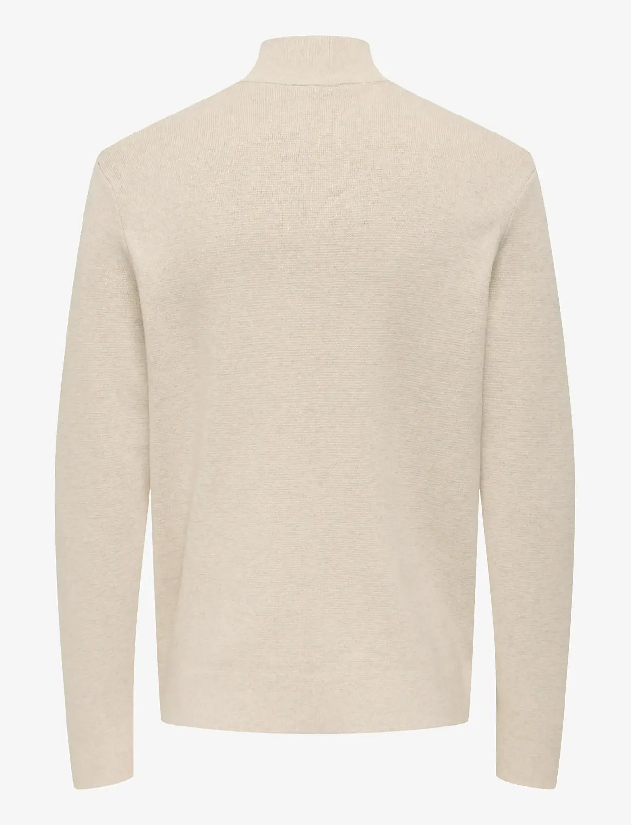 ONLY & SONS - ONSTING LIFE REG HALF ZIP KNIT NOOS - halfzip strik - gardenia - 1