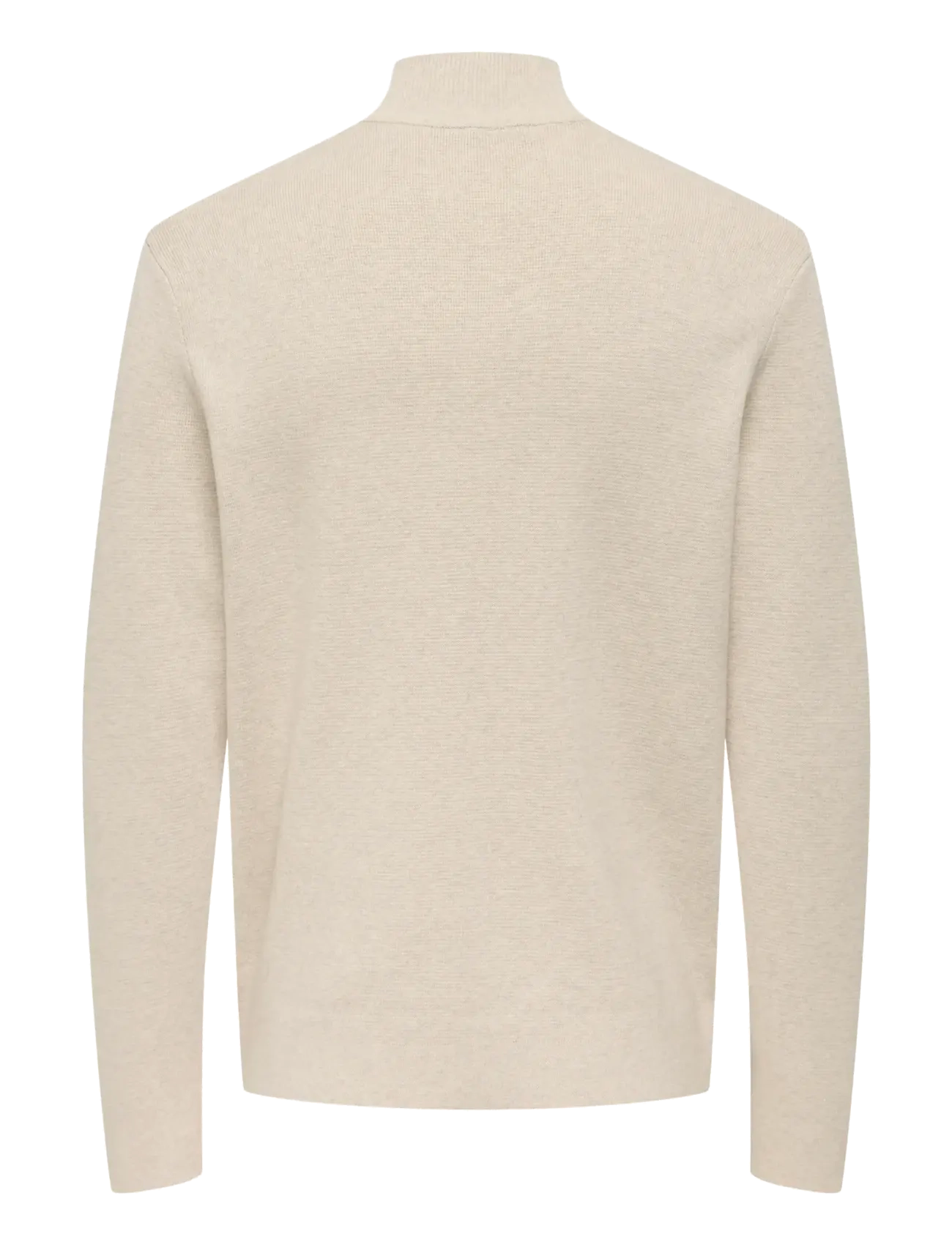 ONLY & SONS - ONSTING LIFE REG HALF ZIP KNIT NOOS - half zip jumpers - gardenia - 1