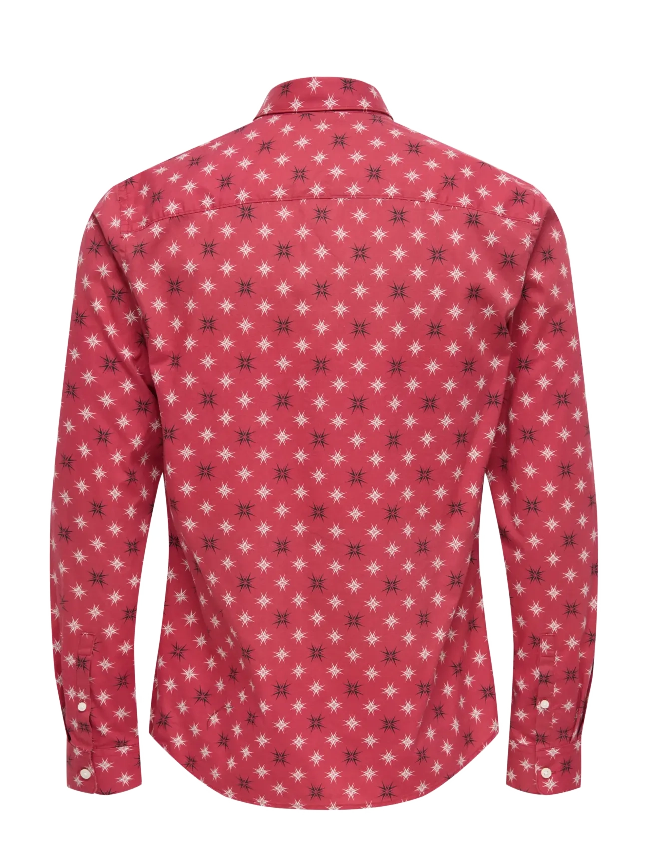 ONLY & SONS - ONSELF XMAS AOP SLIM POPLIN LS SHIRT - pattern shirts - karanda red - 2