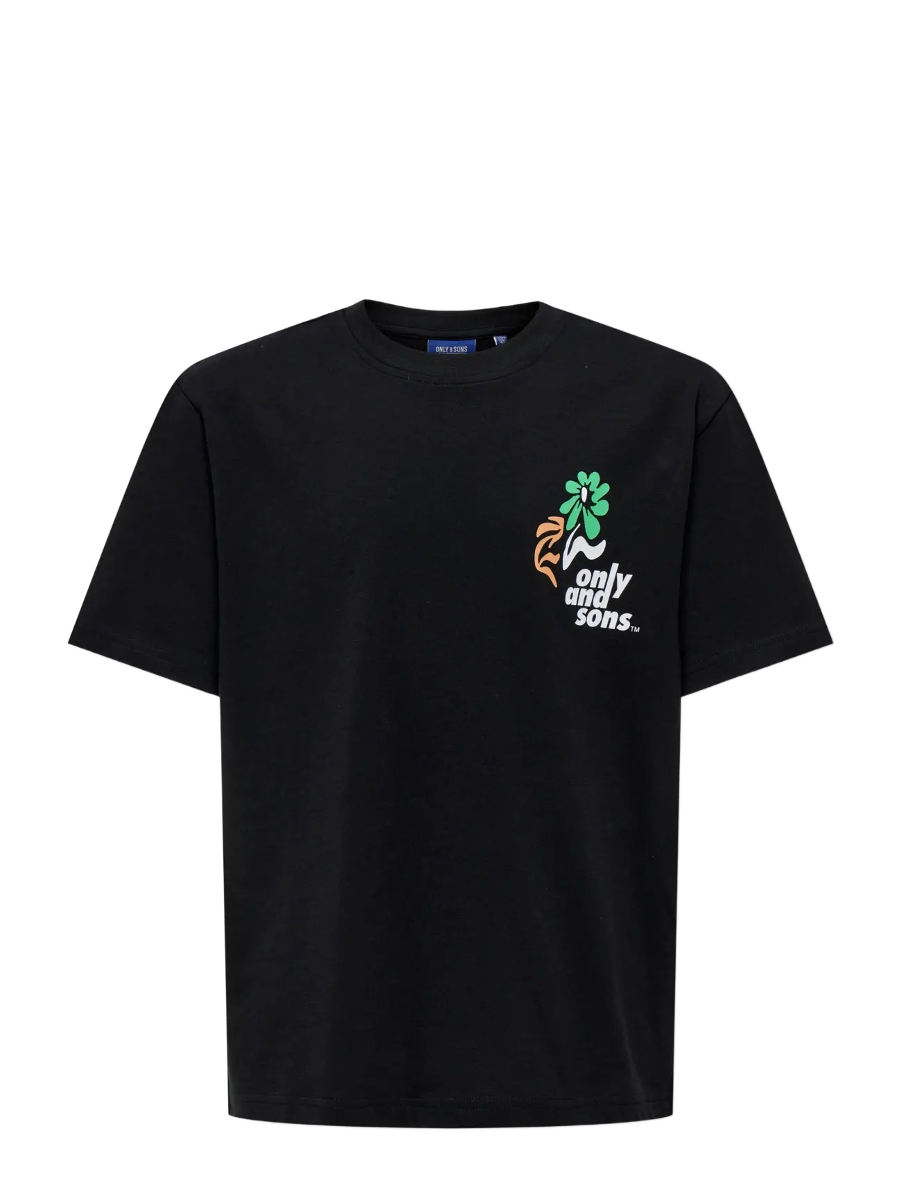 ONLY & SONS Osjfred Laurent Flow. Rlx Ss Jrs Noos Schwarz - 110-116 - Kinder
