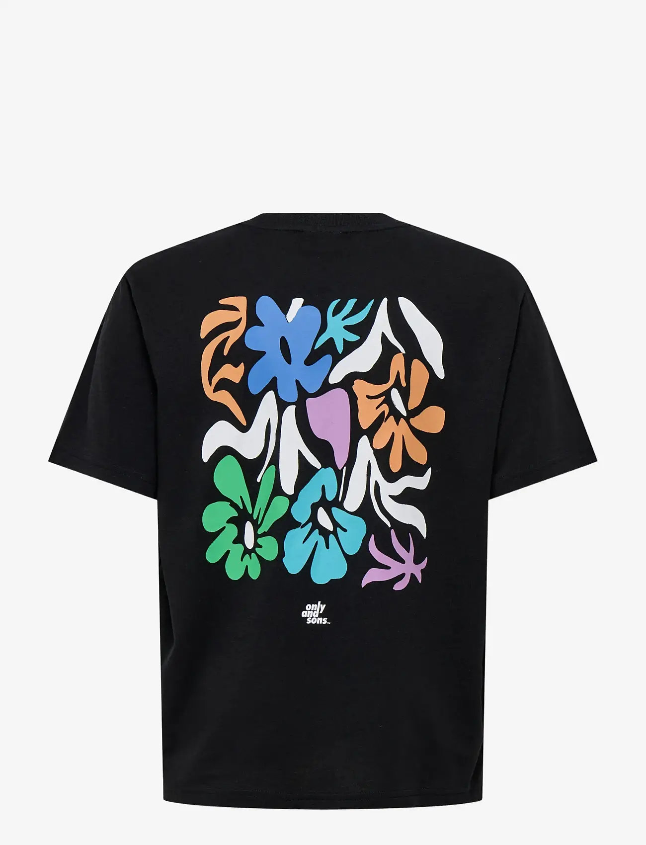 ONLY & SONS - OSJFRED LAURENT FLOW.  RLX SS JRS NOOS - short-sleeved t-shirts - black - 2