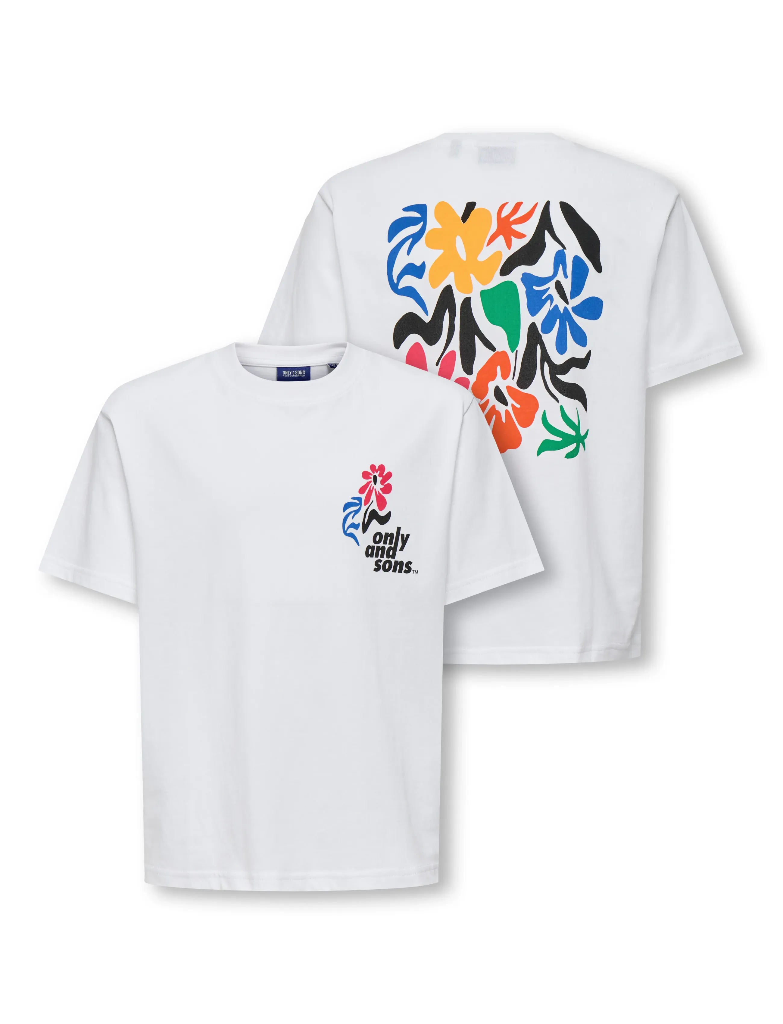 ONLY & SONS - OSJFRED LAURENT FLOW.  RLX SS JRS NOOS - kortärmade t-shirts - bright white - 4