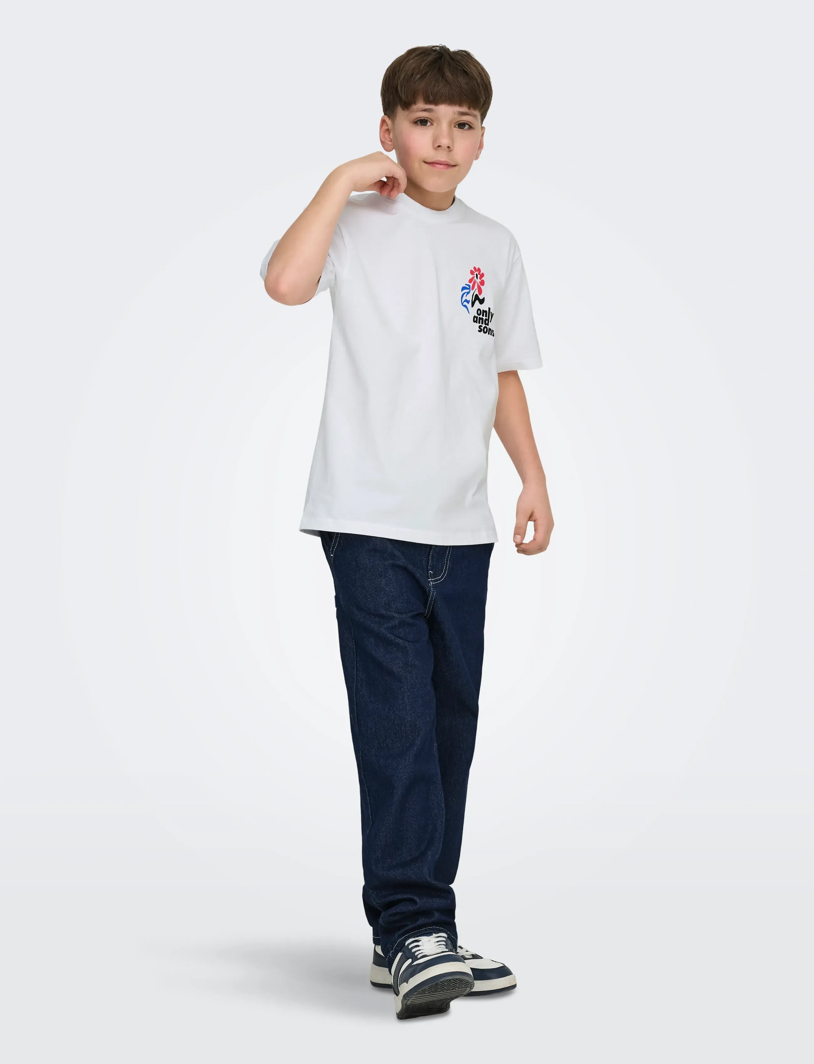 ONLY & SONS - OSJFRED LAURENT FLOW.  RLX SS JRS NOOS - kortärmade t-shirts - bright white - 5