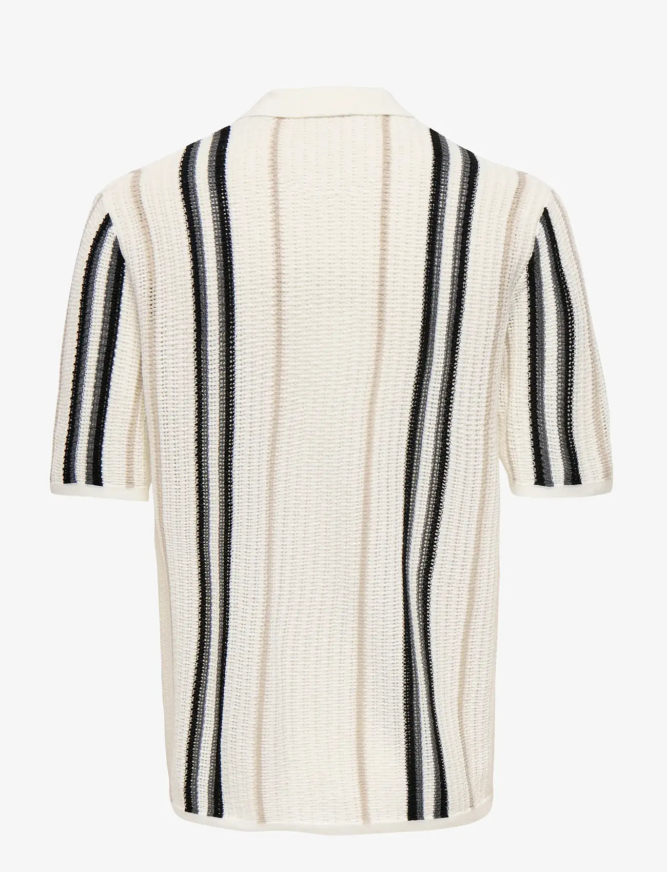 ONLY & SONS - ONSLEON REG SS SHIRT KNIT - polostrik - cloud dancer - 2