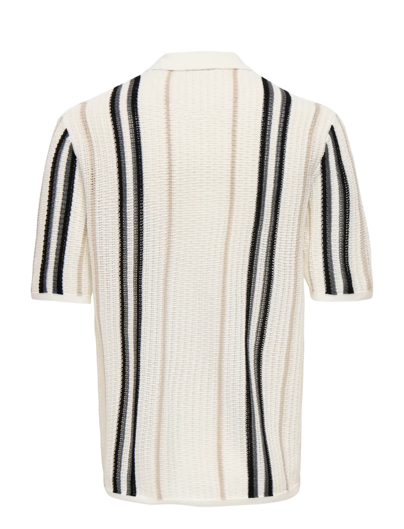 ONLY & SONS - ONSLEON REG SS SHIRT KNIT - knitted polos - cloud dancer - 2