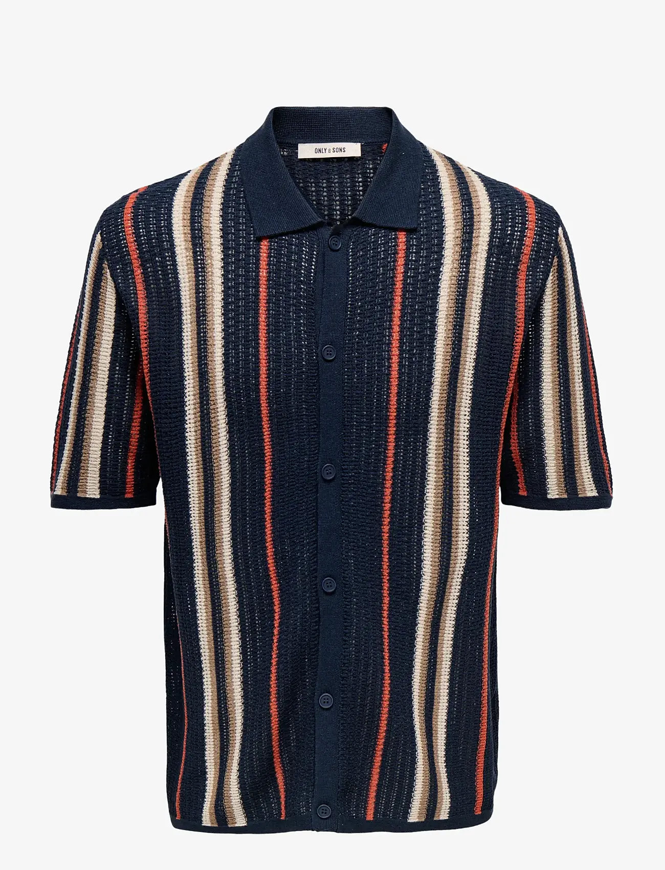 ONLY & SONS - ONSLEON REG SS SHIRT KNIT - polostrik - dark sapphire - 1
