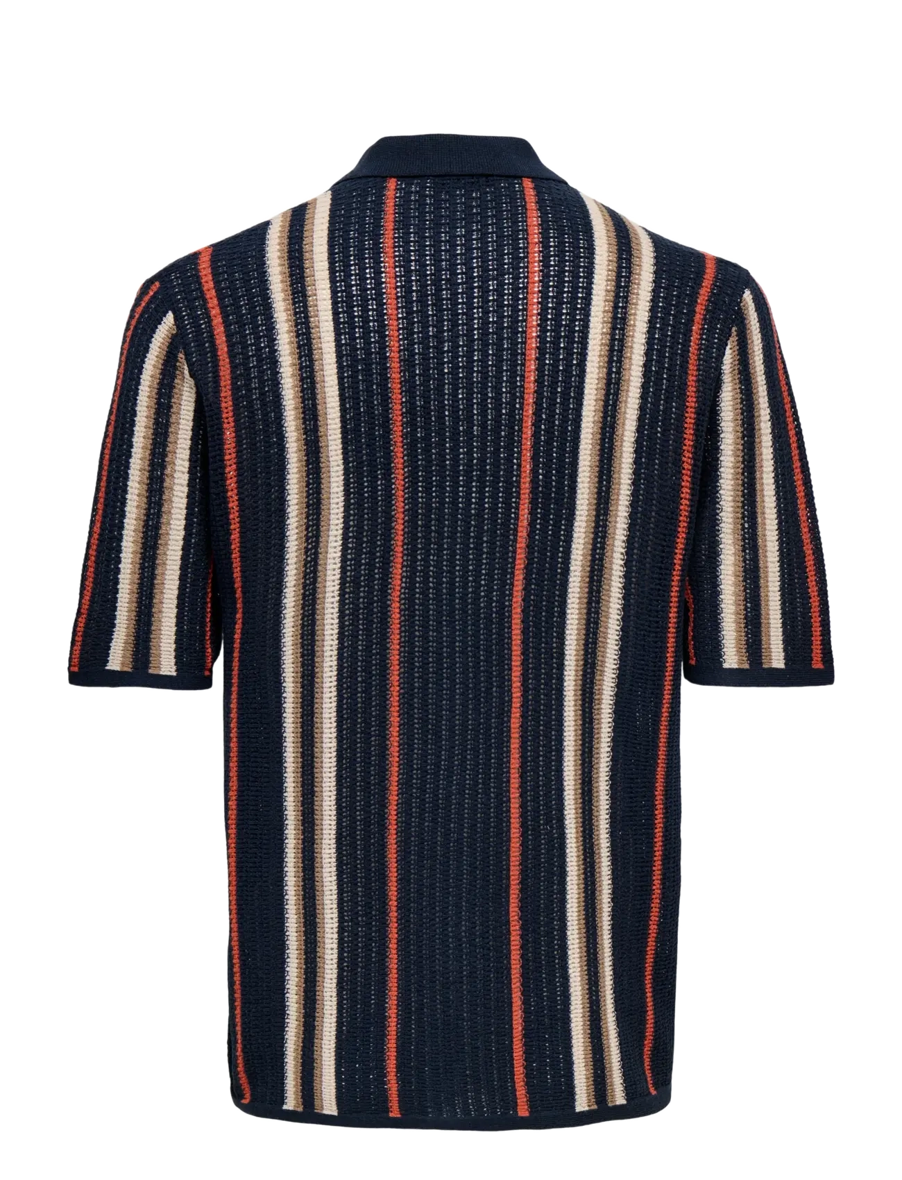 ONLY & SONS - ONSLEON REG SS SHIRT KNIT - gestrickte polohemden - dark sapphire - 2