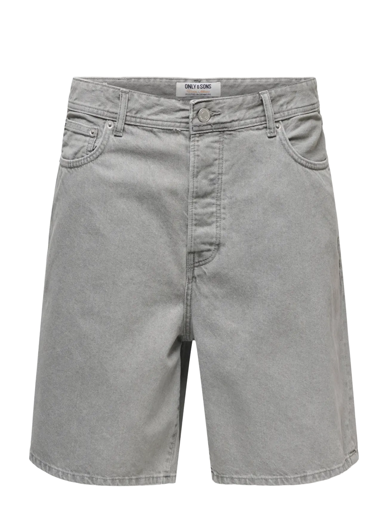 ONLY & SONS Onsfade Pim Dnm Shorts Box, Mænd, Denim Shorts, Grå, Str: XXL