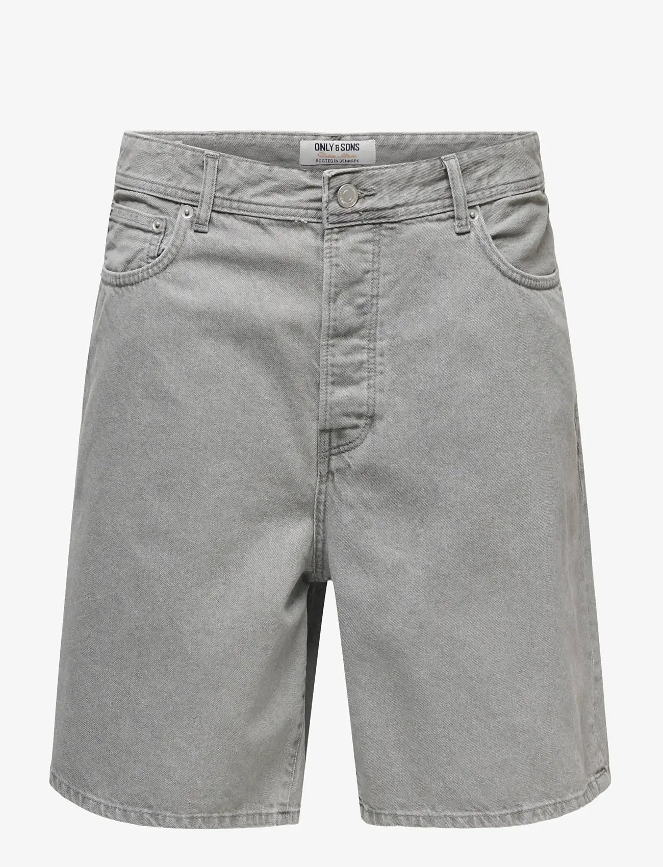 ONLY & SONS - ONSFADE PIM DNM SHORTS BOX - lühikesed teksapüksid - light grey denim - 0