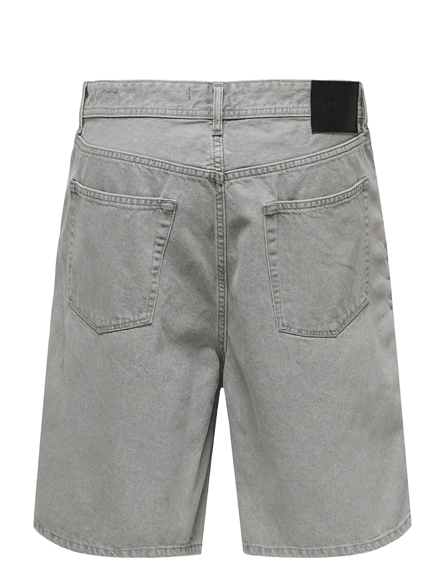 ONLY & SONS - ONSFADE PIM DNM SHORTS BOX - jorts - light grey denim - 1