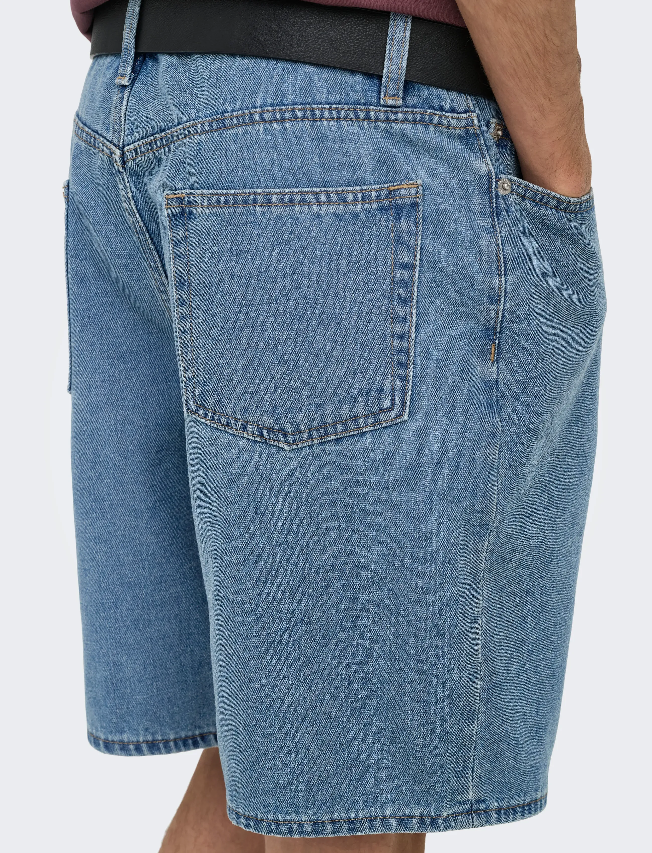 ONLY & SONS - ONSFADE PIM DNM SHORTS BOX - jorty - light medium blue denim - 5