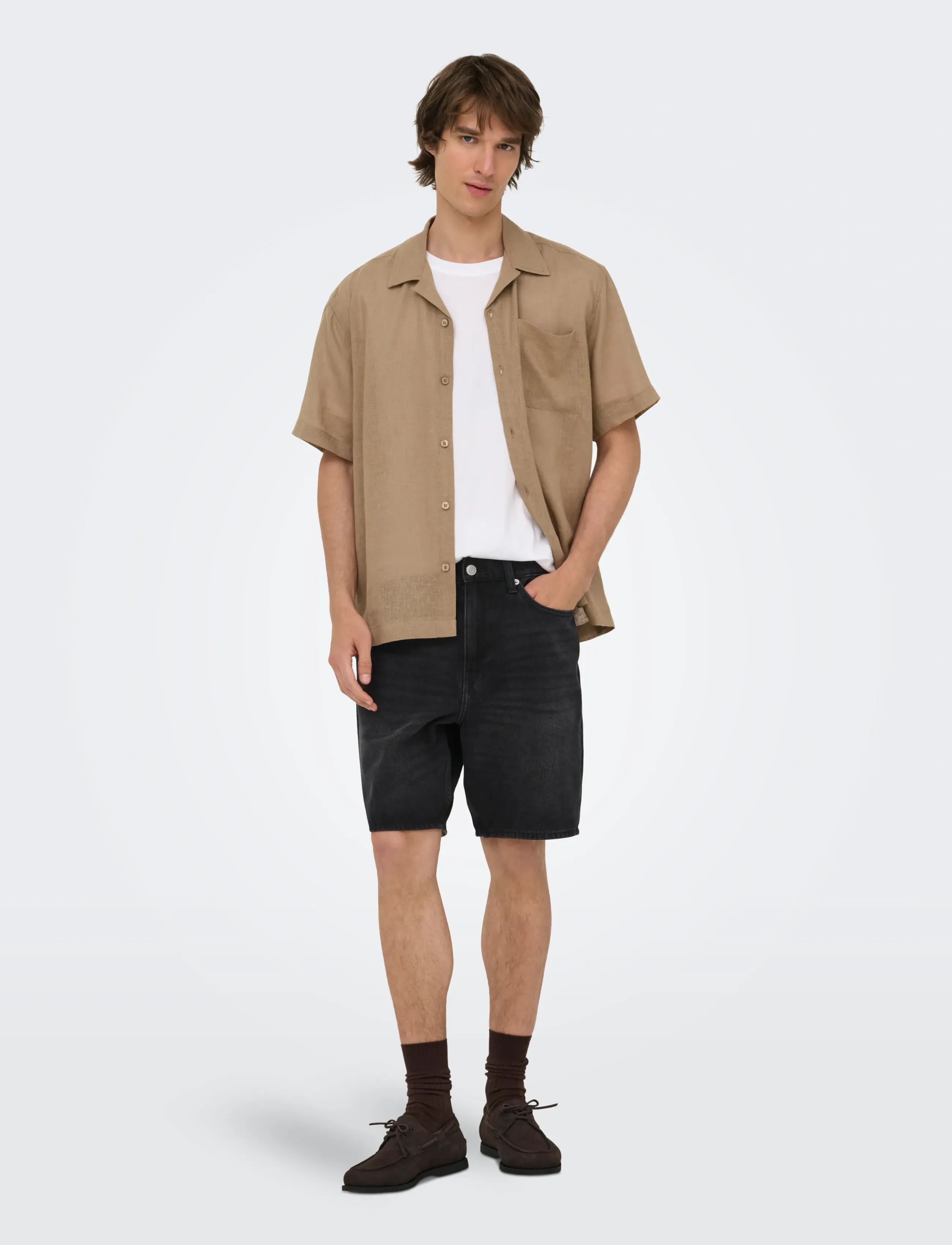 ONLY & SONS - ONSFADE PIM DNM SHORTS BOX - jorts - washed black - 4